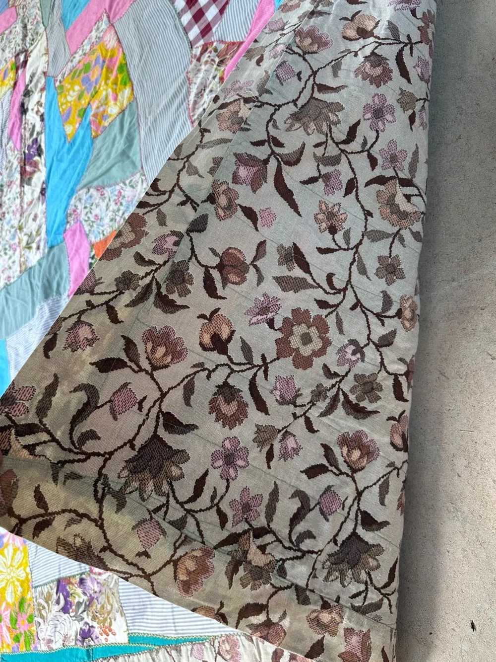 Hand sewn Patchwork Quilt Vintage